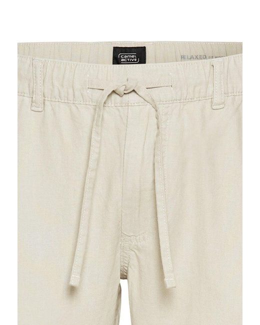Camel Active Active Stoffhose Camel Menswear / He.Freizeithose / Leinen Chino in Natural für Herren