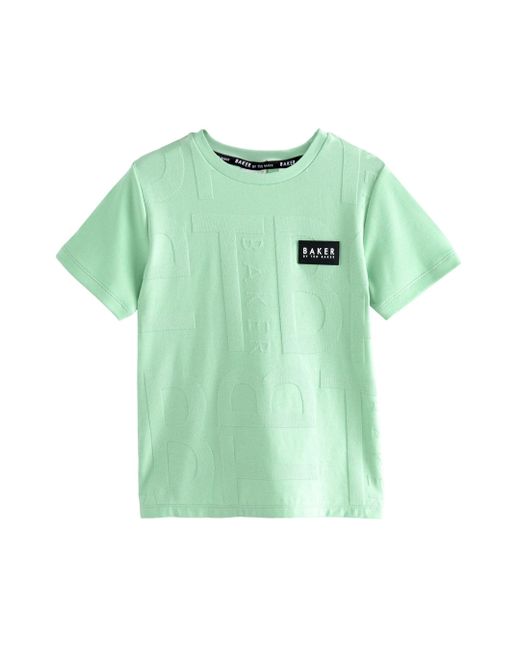 Baker by Ted Baker By Ted Baker Strukturiertes T-Shirt (1-tlg) in Green für Herren