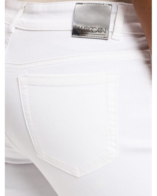 Marc Cain White 5-Pocket-Hose Forli