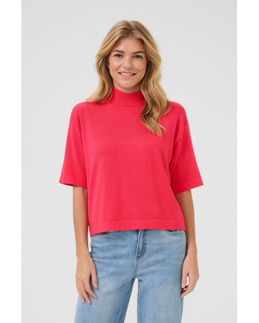 Kaffe Red Strickpullover KAlizza