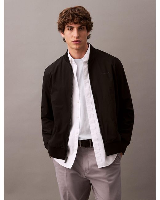 Calvin Klein Bomberjacke MATTE BOMBER mit Label in Black für Herren