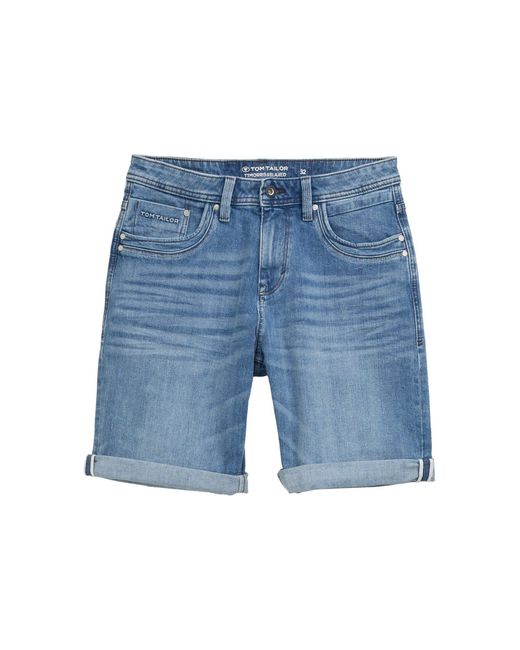 Tom Tailor Relax-fit- TTMORRIS Relaxed Jeans Shorts in Blue für Herren