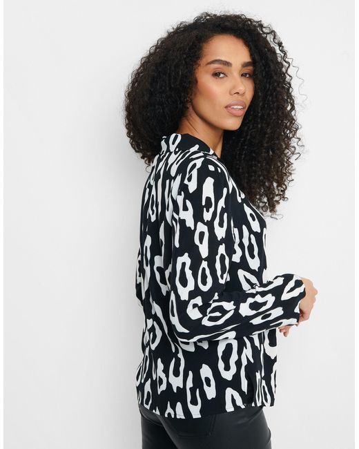 Threadbare Black Blusentop THBJelly (1-tlg) mit tollem Allover-Muster
