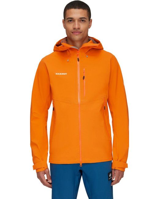 Mammut Outdoorjacke Alto Guide HS Hooded Jacket Men DARK TANGERINE in Orange für Herren