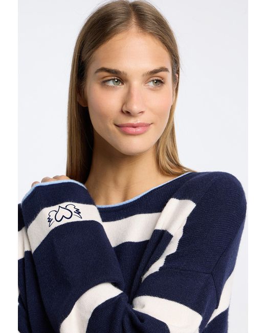 Frieda & Freddies Blue Strickpullover Pullover