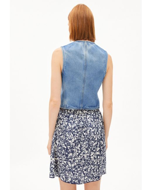 ARMEDANGELS Blue Blouson SINERIAA Weste aus Hanf-Mix Regular Fit