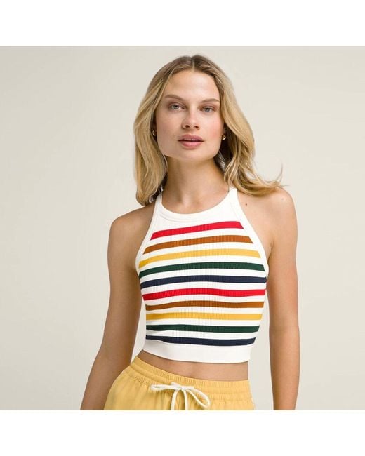 Wilson Natural Tanktop W On The Daily Brami Sandrift Stripe