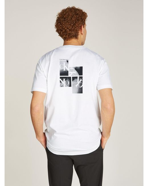 Calvin Klein T-Shirt CK MULTIBOX TEE mit Logobackprint in White für Herren