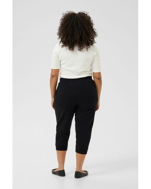 Kaffe Black Stoffhose Casual Hose KCann Große Größen