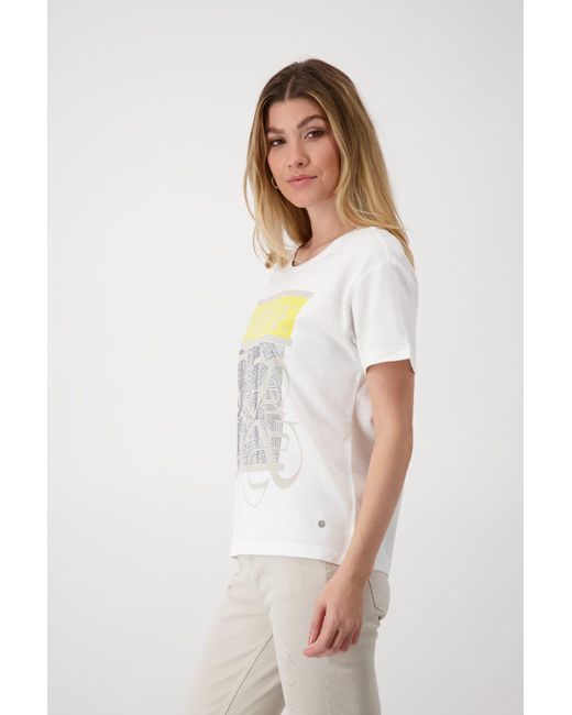 Monari White Kurzarmhemd T-Shirt