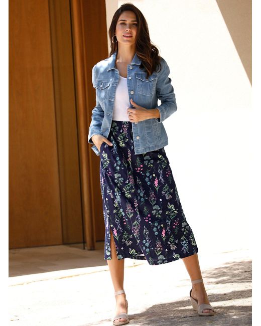 Sieh an! Blue Allwetterjacke Jeansjacke