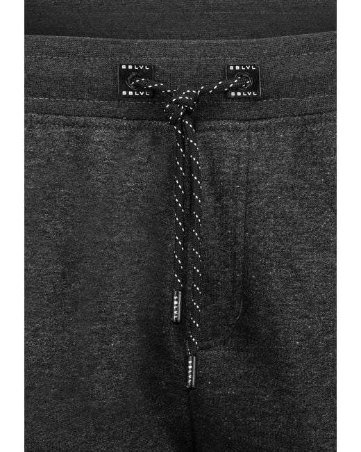 Sublevel Bermudas Sweat kurze Hose Bermuda Knielang Short Sommer Leicht in Gray für Herren