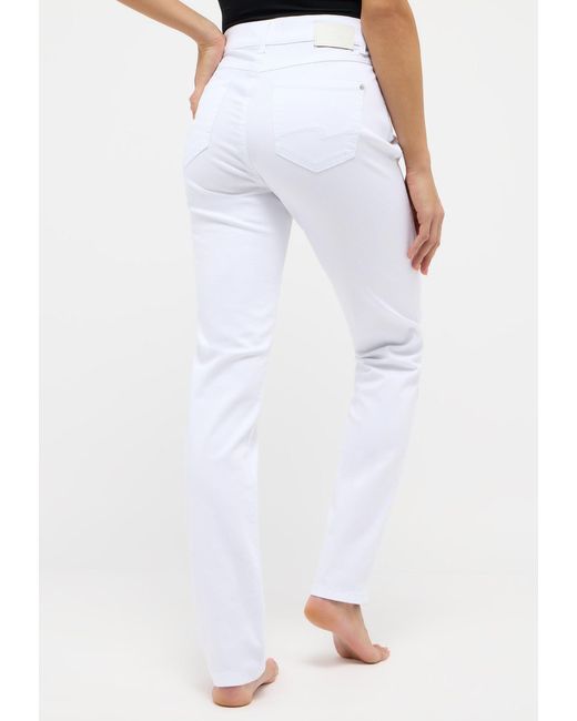 ANGELS White Straight-Jeans CICI in Slim Fit-Passform