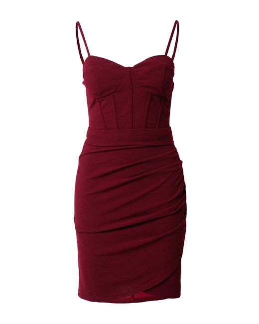 Skirt & Stiletto Red Sommerkleid (1-tlg) Drapiert/gerafft
