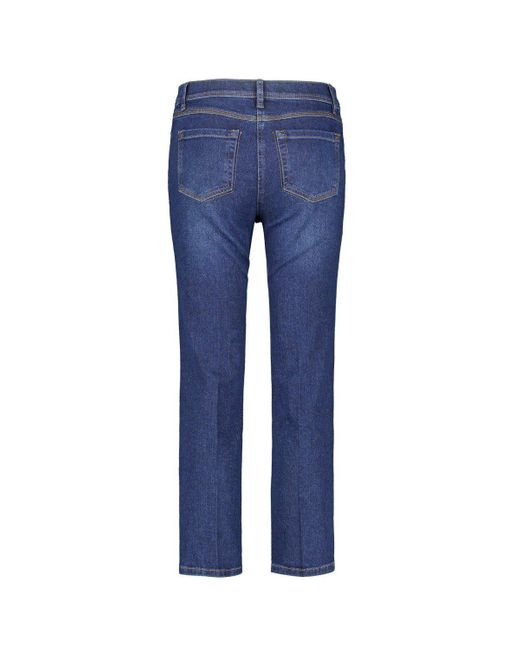 Gerry Weber Blue 5-Pocket-Jeans Best4me Flared Cropped (722055