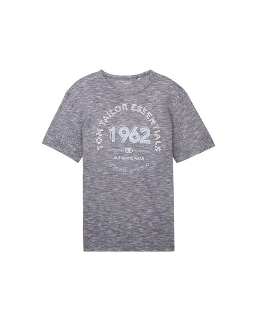 Tom Tailor T-Shirt Kurzarmshirt (1-tlg) in Gray für Herren