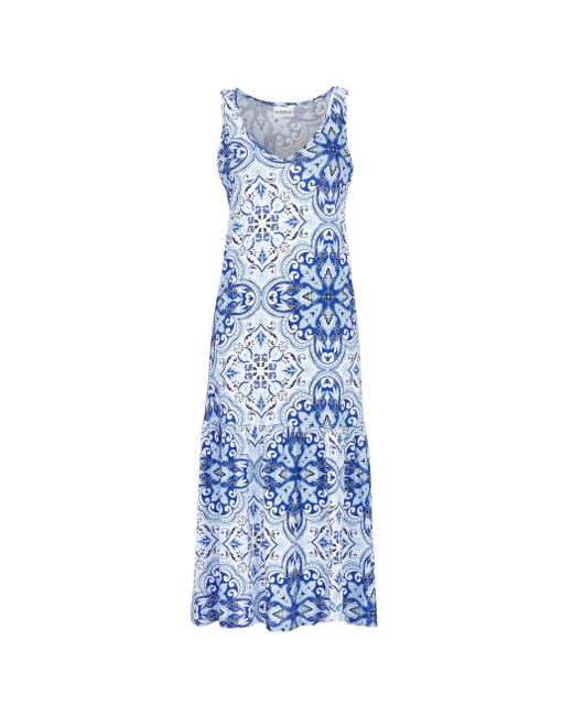 Ringella White Sommerkleid mit breitem Volant und V-Ausschnitt
