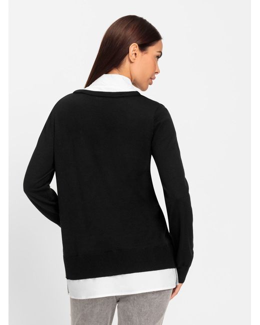 heine Black Strickpullover Pullover