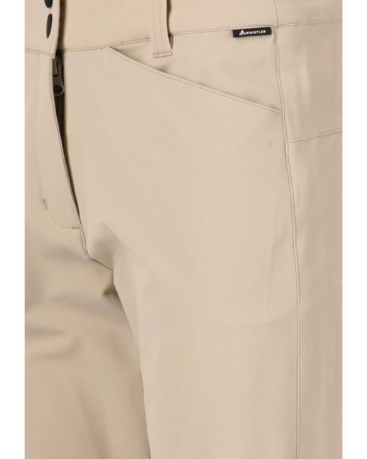 Whistles Natural Caprihose Shannie W Long Outdoor Shorts Island Fossil