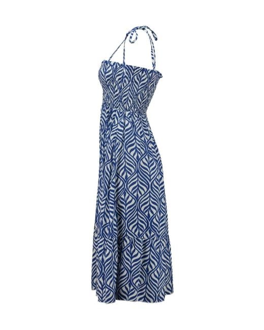 Hailys Blue ' Sommerkleid Kleid Sally Blau Weiß