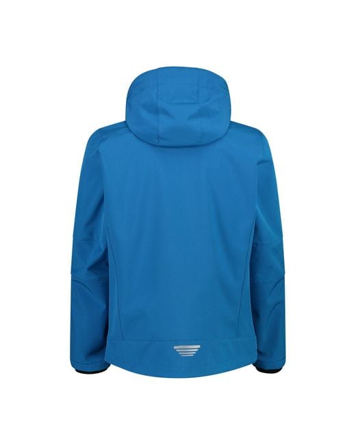 CMP Softshelljacke Softshell Jacke Zip Hood 3A01787N in Blue für Herren