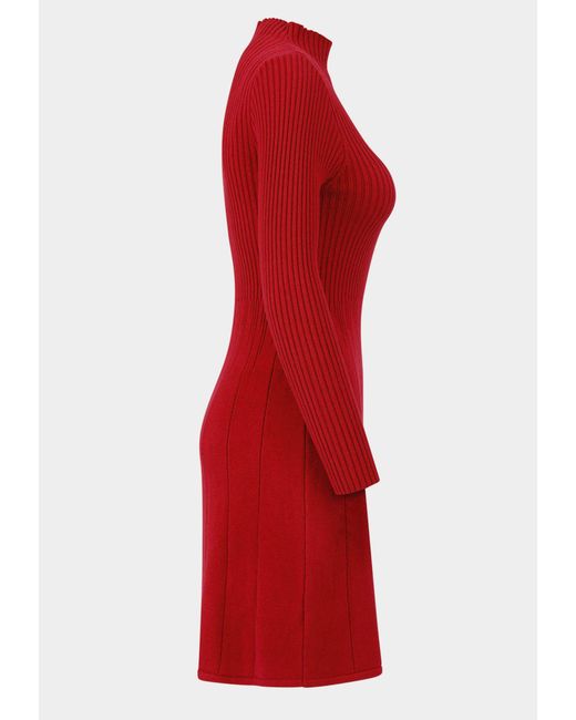 YC Fashion & Style Red Minikleid Figurbetont & Bequem One Size (34-42) in Unifarbe