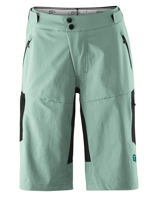 Gonso Green Radhose CASINA Bike-Shorts, Fahrradhose, Sitzpolster und Taschen, Bund flexibel