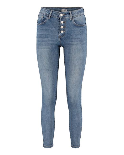 Hailys Blue Slim-- Jeans High Waist Skinny Fit Denim Pants 6897 in Blau