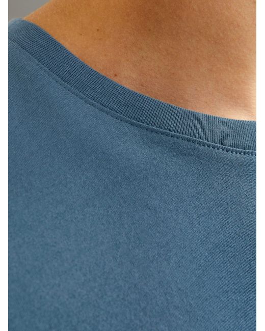 Jack & Jones Rundhalsshirt JJEORGANIC BASIC TEE SS O-NECK NOOS PLS mit Rundhalsausschnitt in Blue für Herren