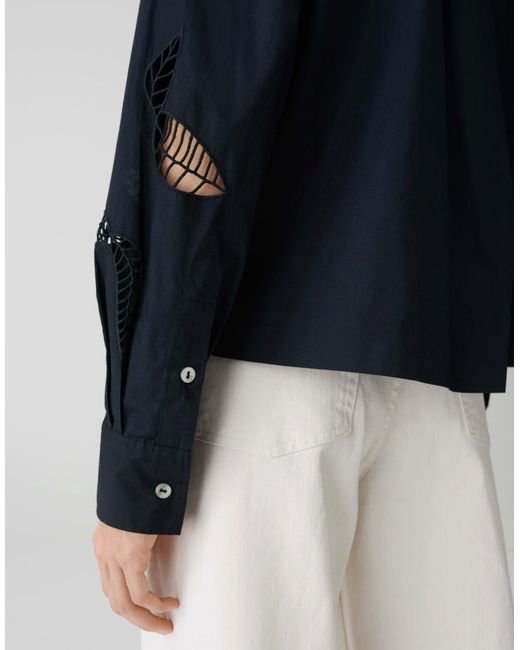 Opus Blue Langarmbluse Bluse Fotanis