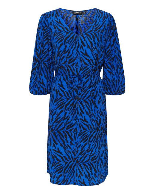 Soaked In Luxury Blue Jerseykleid Kleid SLIna