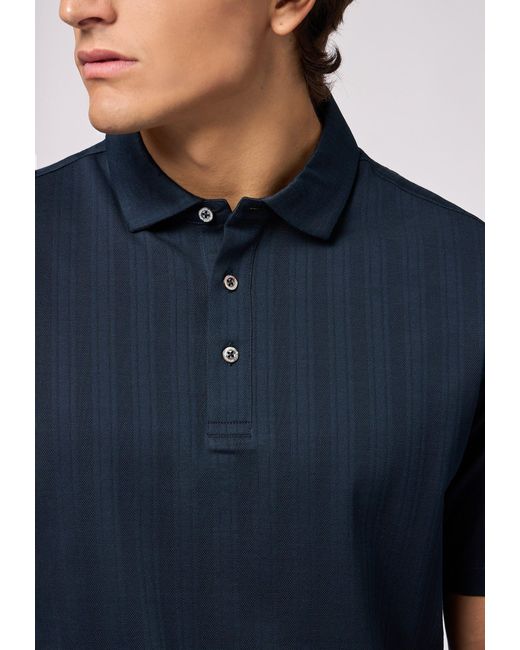 Roy Robson Poloshirt Struktur-polo in Blue für Herren
