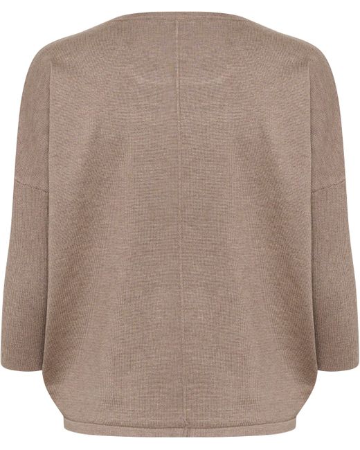 Saint Tropez Brown Rundhalspullover A2561, MilaSZ R-Neck
