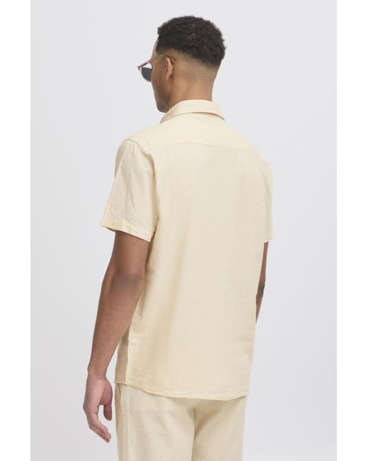 INDICODE IDMonk Sommerliches Leinenhemd in Natural für Herren