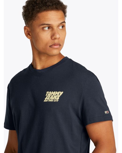 Tommy Hilfiger Kurzarmshirt TJM REG BUBBLE BACK SS TEE EXT Mit Rundhalsausschnitt in Blue für Herren