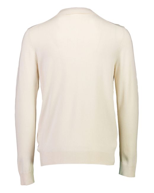 Lindbergh Poloshirt Strickpullover in White für Herren