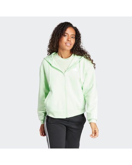 Adidas Green Kapuzensweatshirt W FI 3S FZ HD