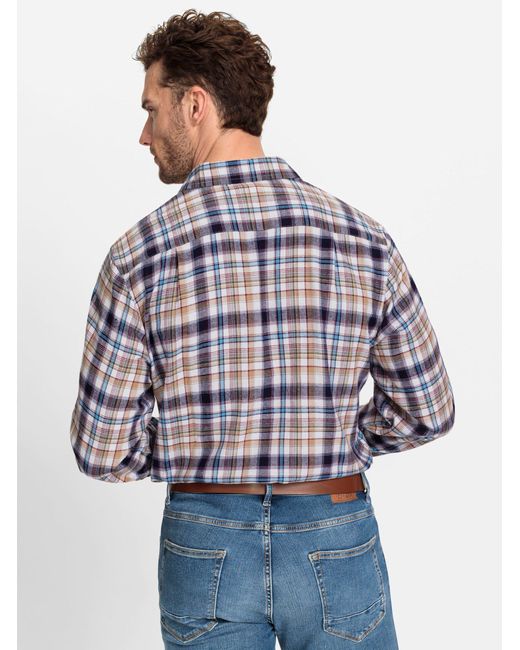 WITT Funktionshemd Flanellhemd in Blue für Herren