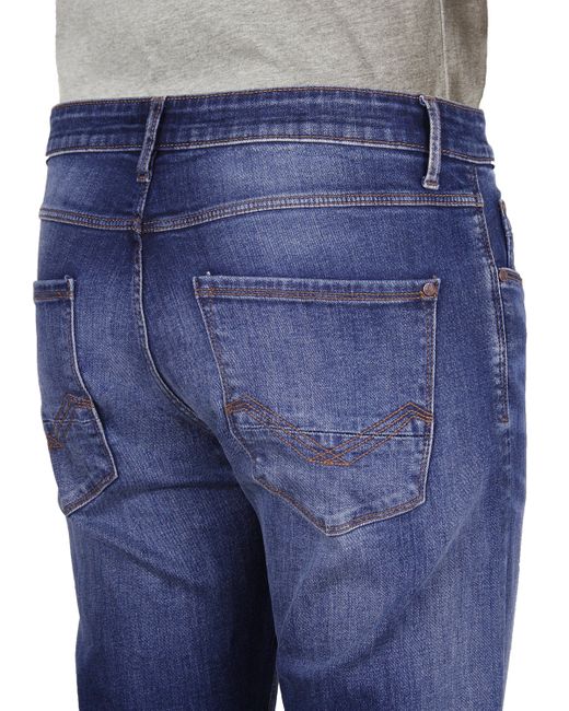 HERO by John Medoox 5-Pocket-Jeans Portland Denim Slim Straight Stretch in Blue für Herren