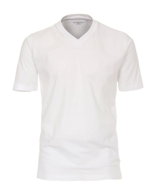 CASA MODA T-Shirt (2-tlg) ohne in White für Herren