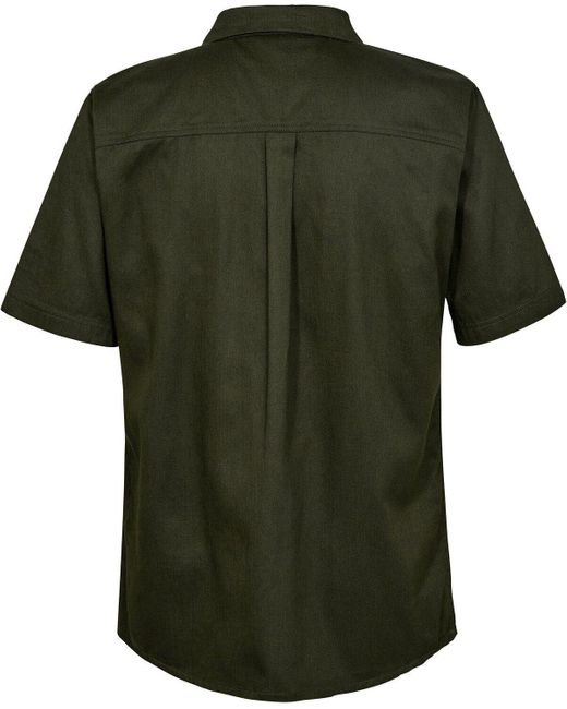Deerhunter Outdoorhemd Kurzarm-Hemd Atlas in Green für Herren