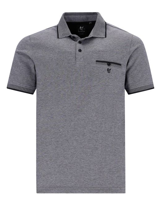 Hajo Poloshirt Polo Shirt (1-tlg) Stay Fresh in Gray für Herren