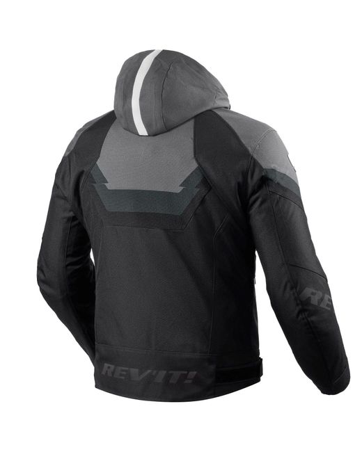 Revit Motorradjacke Quantum 3 H2O Textiljacke Schwarz / Grau in Black für Herren