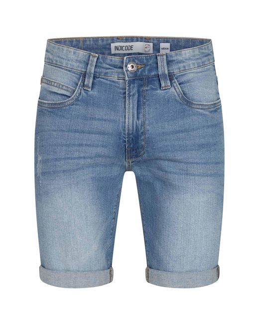 INDICODE Shorts Inkadeu mit 5-Pocket Design in Blue für Herren
