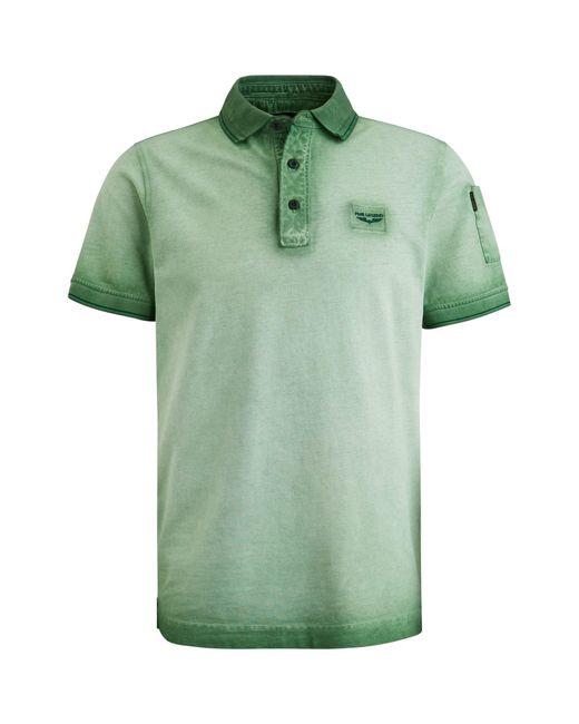 PME LEGEND Poloshirt Short sleeve polo Cold dye pique in Green für Herren