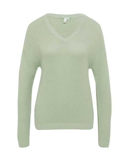 S.oliver Green V-Ausschnitt-Pullover