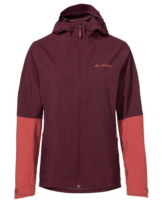 Vaude Red Outdoorjacke Women's Moab Rain Jacket II (1-St) atmungsaktive Regenjacke