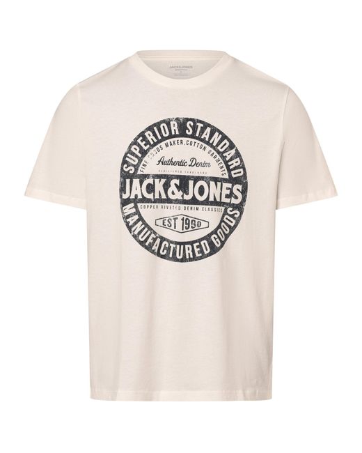 Jack & Jones T-Shirt JJEJeans in White für Herren