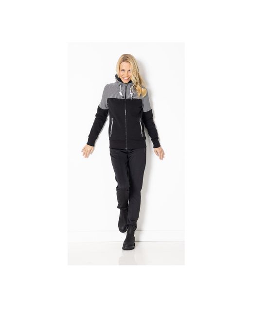 SER Black Sweatjacke, Flächenteiler W9924304W auch in groß Größen