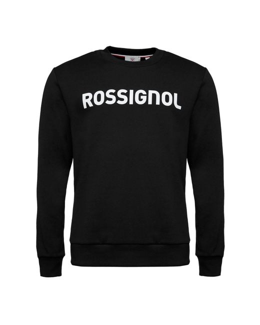 Rossignol Sweatshirt Logo Sweater mit plakativem Markenschriftzug in Black für Herren